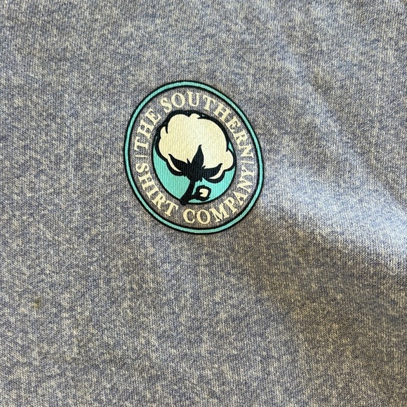 Womens The Southern Shirt Company Hoodie Size L Large Kangaroo Pockets Blue Soft - Picture 7 of 14